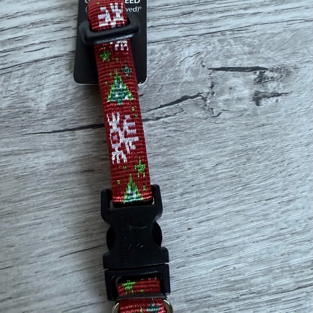 Lupine Pet Christmas Dog Collar Christmas Cheer 8-12 Inch Small To Medium Dog